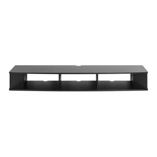 70 inches Wide Wall Mounted TV Stand, Black, , alternate image number null