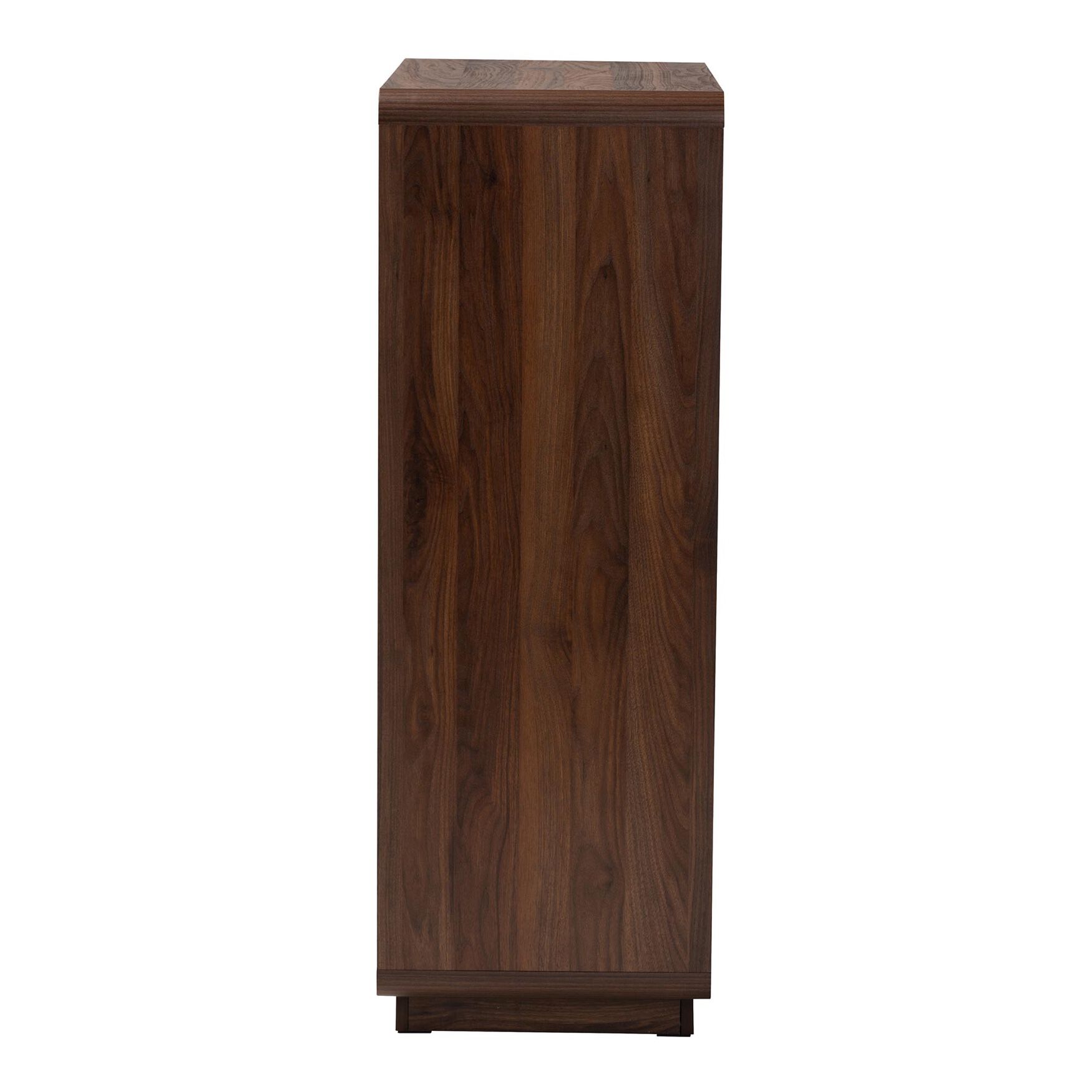 Jenibelle Classic Walnut Brown Wood 5-Drawer Chest with Rattan Drawer, , alternate image number 9