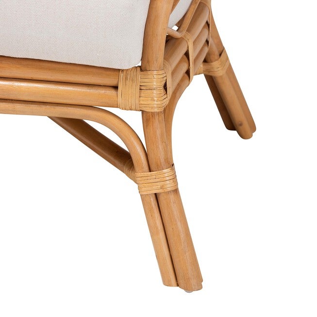 Emmeline Bohemian Honey Rattan Accent Chair, , alternate image number null