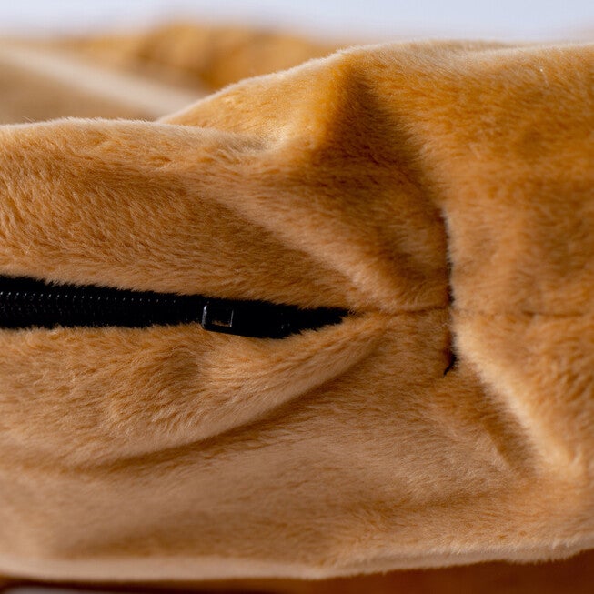 Bolstered Pet Bed and Mat, Ultra-Soft Dog Bed, Brown, Small, , alternate image number 7