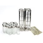Revolving Spice Rack with 16 Jars and Labels, MULTI, hi-res image number null