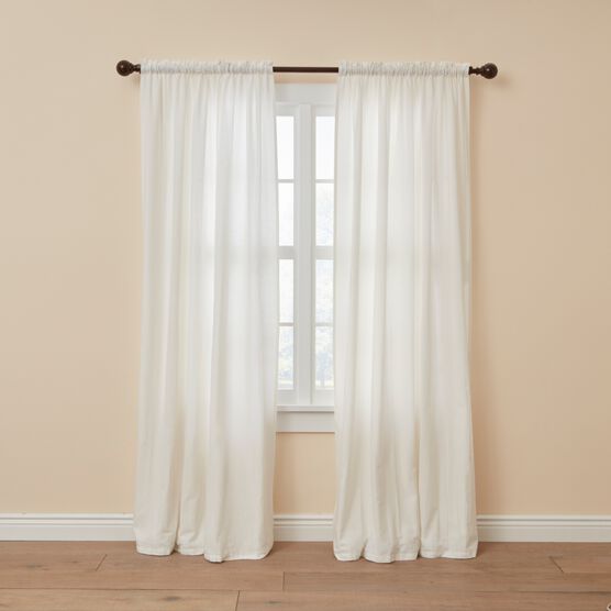 Poly Cotton Canvas Rod-Pocket Panel, EGGSHELL, hi-res image number null