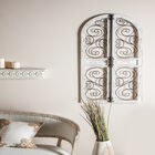 Grey Vintage Ornamental Wood Wall Décor, , alternate image number null