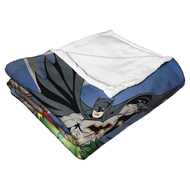 Wb Dc Justice League Holiday Team Work Silk Touch Throw, , alternate image number null