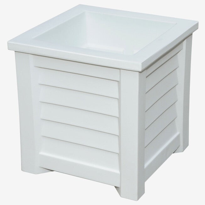 Lakeland 16 inchesSq. Planter, WHITE, hi-res image number null