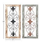 Set Of 2 Multi Colored Wood Rustic Wall Décor, , alternate image number null