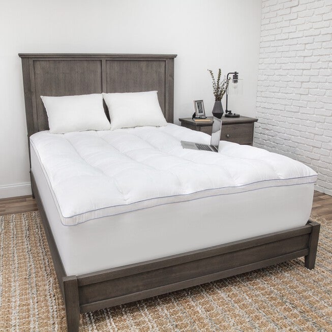 SensorPEDIC Supreme 3.5-Inch Shredded Gel-Infused Memory Foam Mattress Topper, WHITE, hi-res image number 0