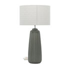 Grey Ceramic Traditional Table Lamp, GREY, hi-res image number null