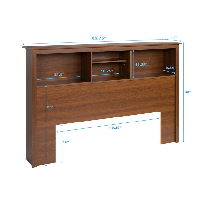 Full/Queen Bookcase Headboard, , alternate image number null