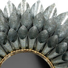 Grey Contemporary Metal Wall Mirror, , alternate image number null