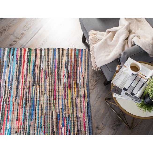 Multicolor Rag Rug 50X80 Cm Floor Coverings, , alternate image number null