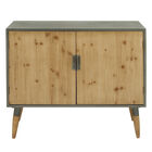 Brown Wood Modern Cabinet, 34x39x17, , on-hover image number null