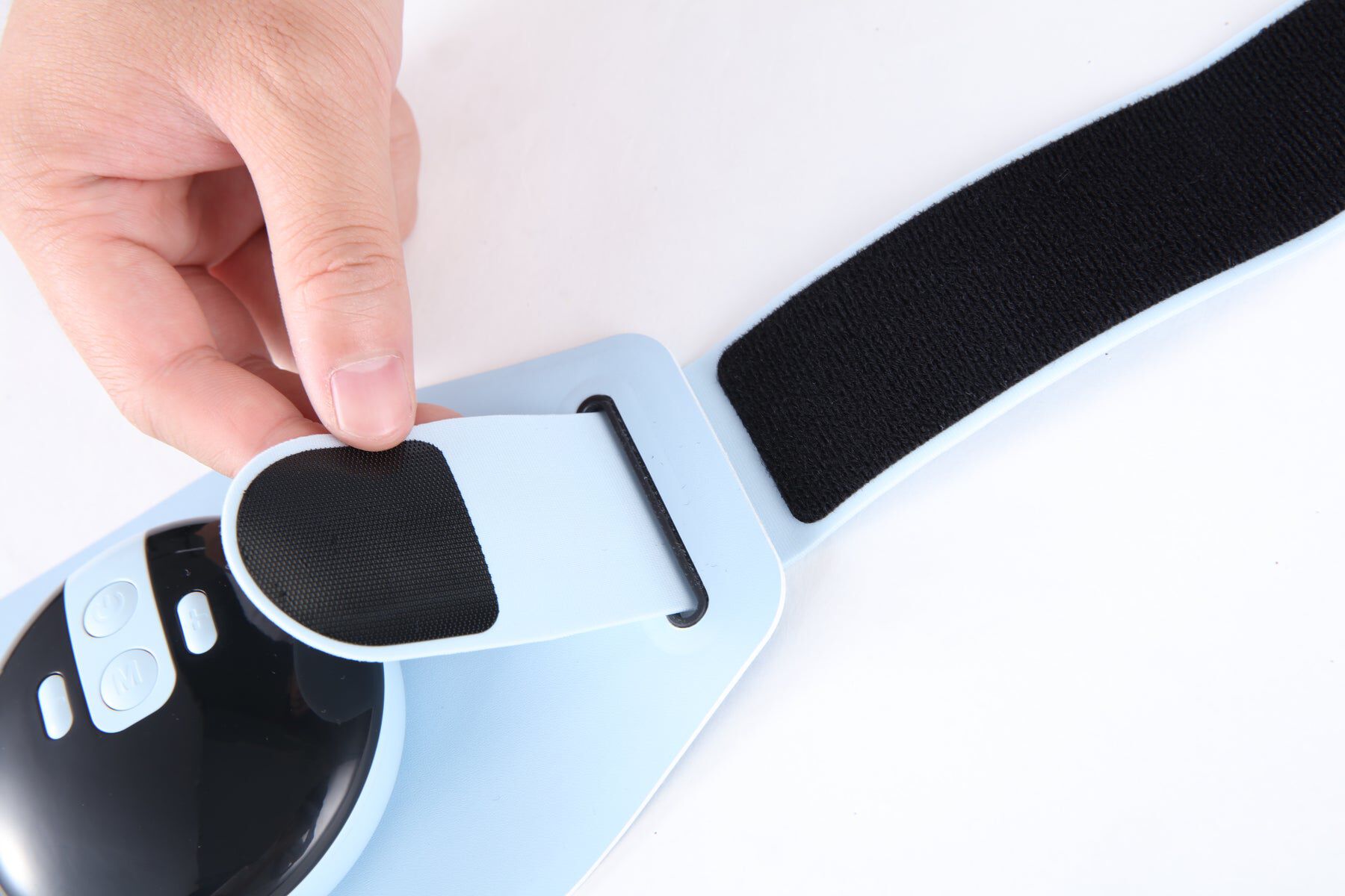 Prospera Hot Compress EMS Deep Massage Belt 8 modes 9 levels LCD Control, WHITE, alternate image number 4