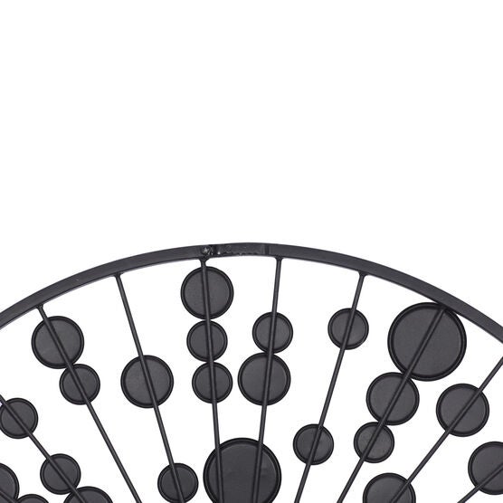 Black Glam Metal Wall Clock, , on-hover image number null
