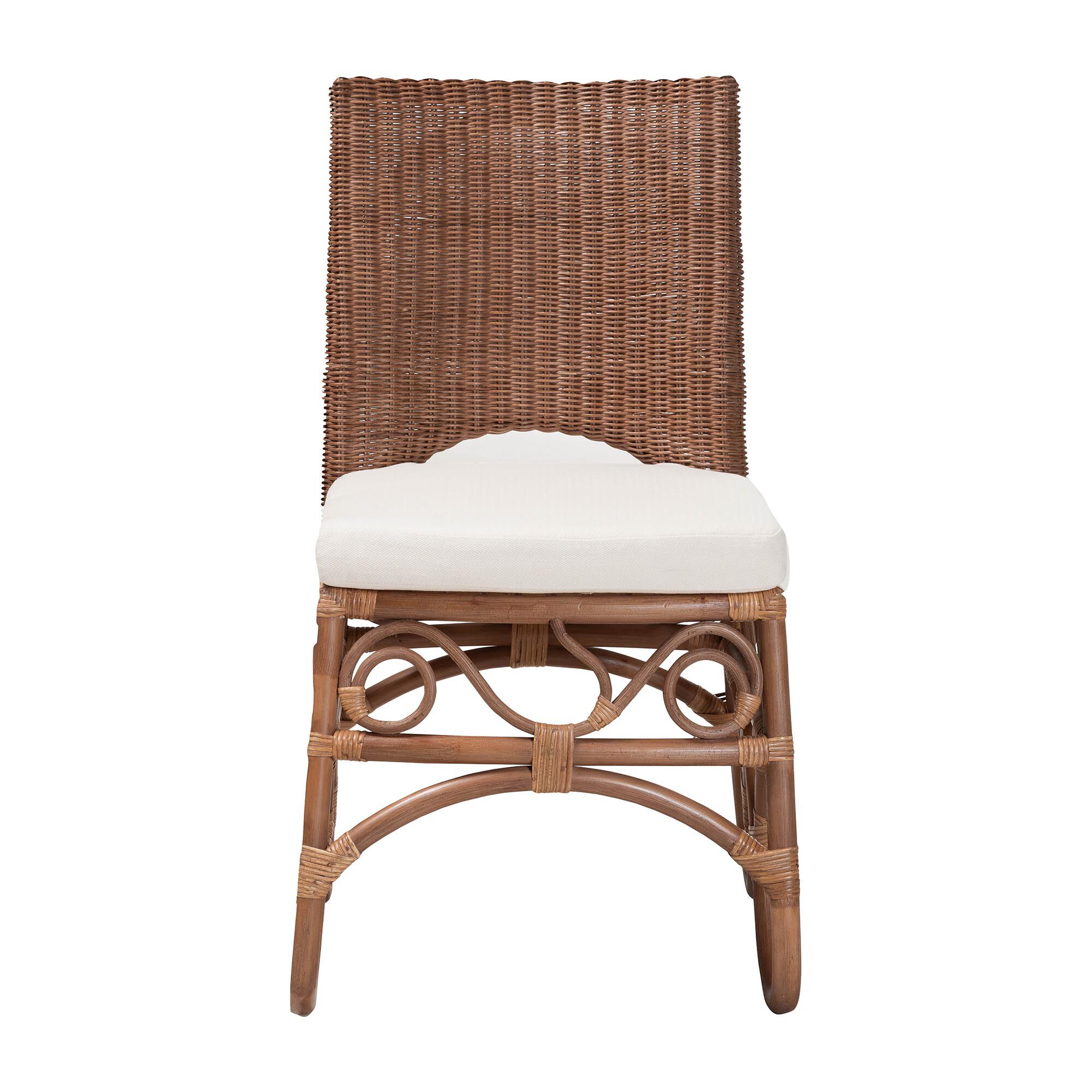 Rivan Natural Rattan Dining Chair, BROWN, alternate image number 2