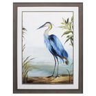 Blue Heron Framed Wall Décor, BLUE, hi-res image number null