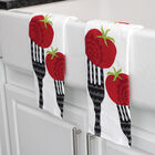 Pigment Print Dual Woven Kitchen Towel, Two Pack, , alternate image number null