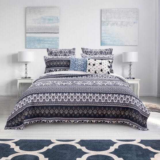 Native Indigo Quilt Set , INDIGO, hi-res image number null