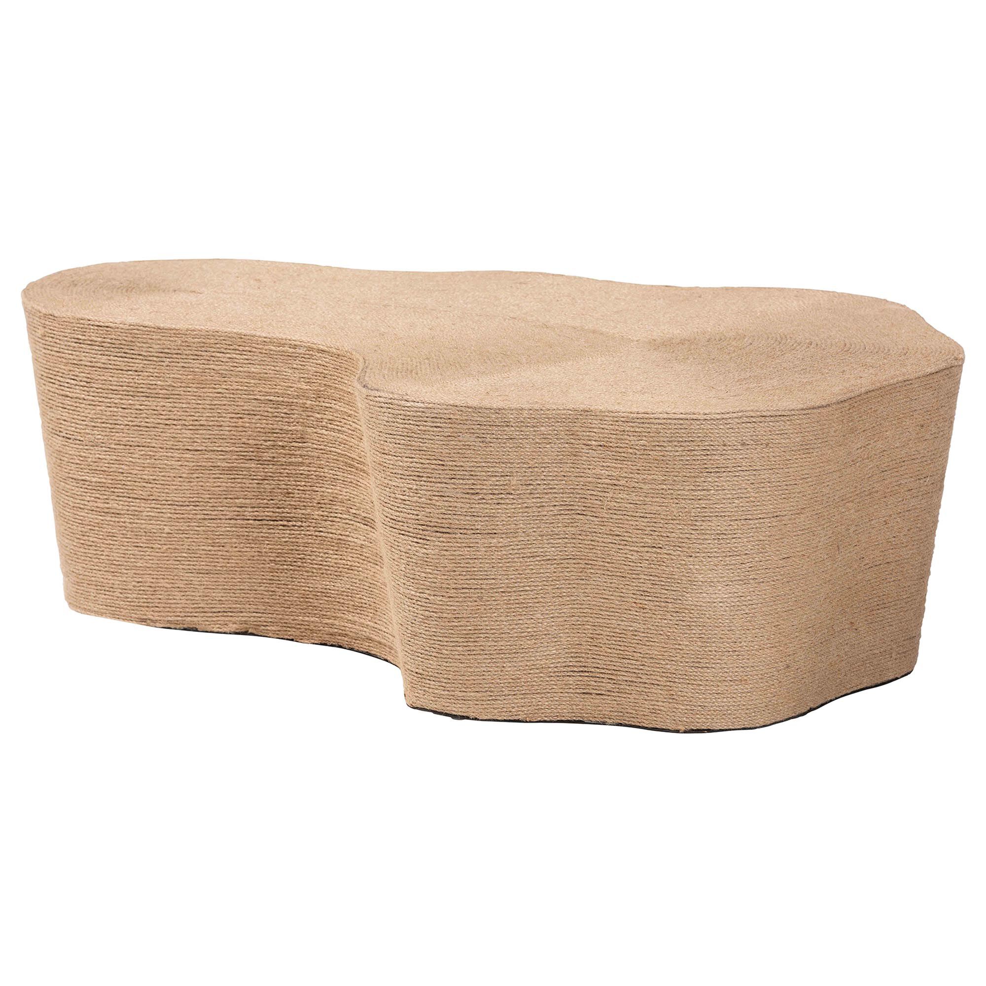 Edna Natural Jute Coffee Table, BROWN, alternate image number 1