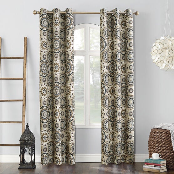 sun zero™ blackout nepal grommet panel, LINEN, hi-res image number null