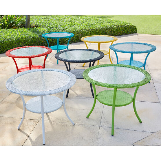Roma All-Weather Resin Wicker Bistro Table, 