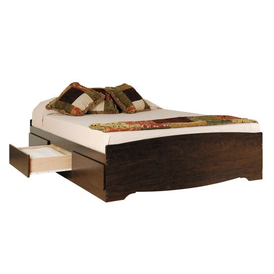 Prepac Fremont Espresso Double Platform Storage Bed (6-drawers), ESPRESSO, hi-res image number null