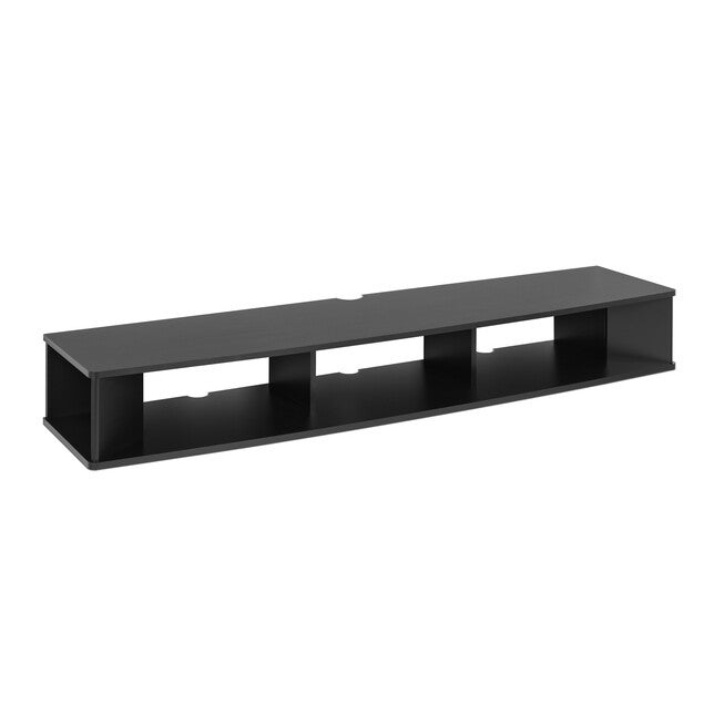 70 inches Wide Wall Mounted TV Stand, Black, , alternate image number null