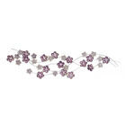 Purple Metal Glam Floral Wall Decor, PURPLE, hi-res image number null
