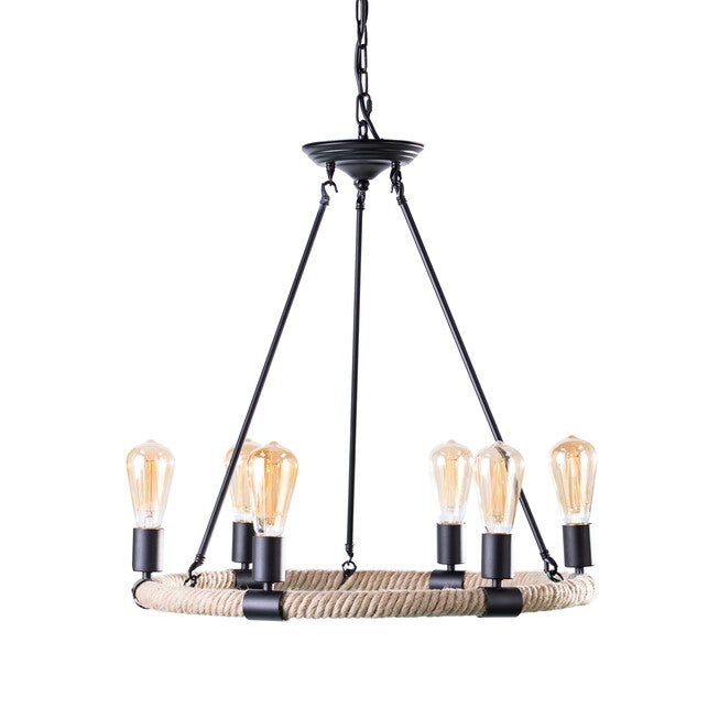 Liendo 6-Light Rope Chandelier, , alternate image number null