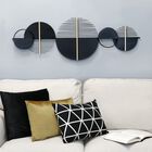 Black and Gold Metal Modern Centerpiece Wall Decor, , alternate image number null