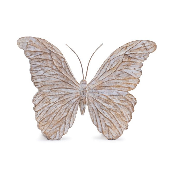 Carved Butterfly Shelf Sitter (Set of 4), BEIGE, alternate image number 1