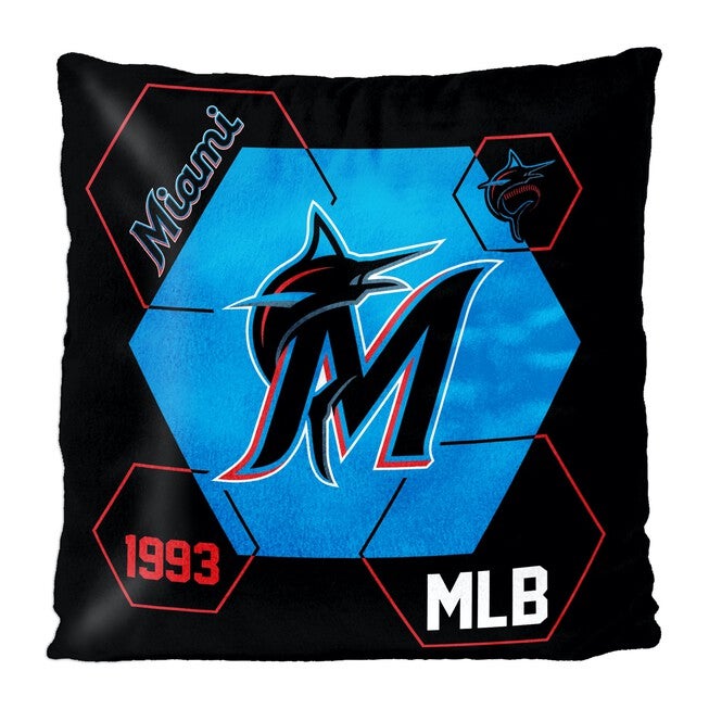 Marlins Velvet Reverse Pillow, MULTI, hi-res image number 0