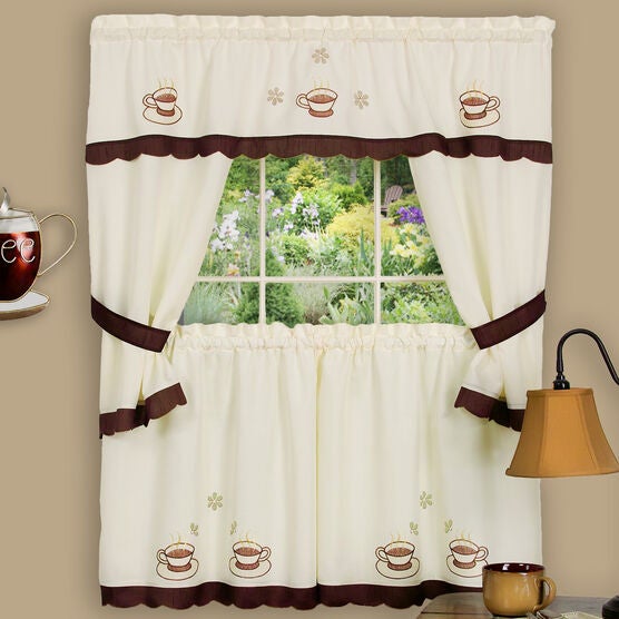 Cuppa Joe Embellished Cottage Set, BROWN, hi-res image number null