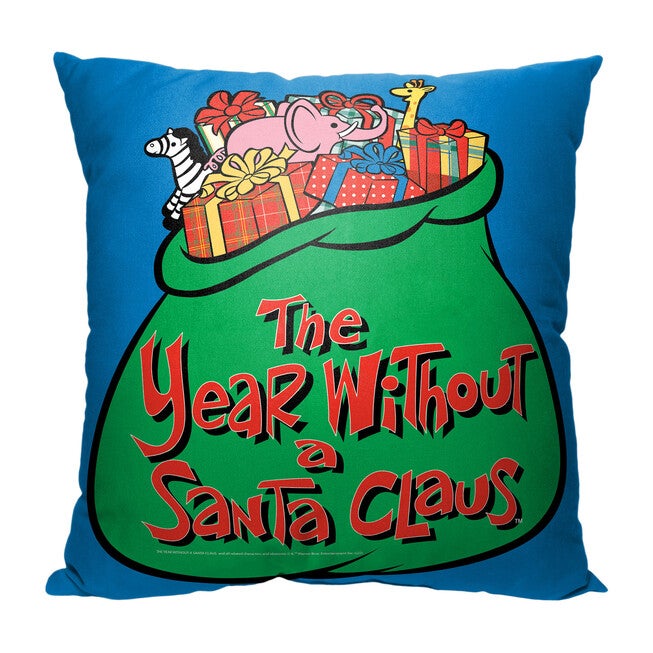 Wb Year Without A Santa Clausbag Of Toys 18X18 Printed Throw Pillow, O, hi-res image number 0