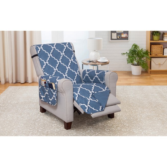 Recliner Furniture Protector, ODYSSEY SLATE BLUE, hi-res image number 0
