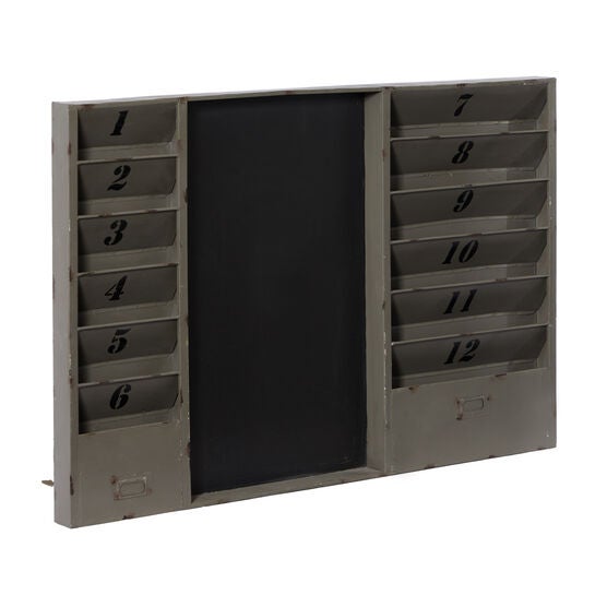Grey Industrial Memo Board Metal Wall Décor, , alternate image number null