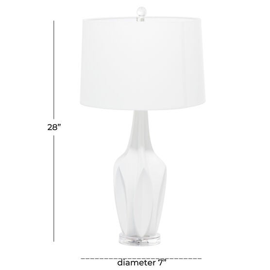 White Polystone Coastal Accent Lamp, , alternate image number null