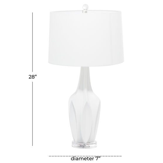 White Polystone Coastal Accent Lamp, , alternate image number null