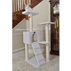 Fleece Covered 53" High Real Wood Cat Tree, , alternate image number null