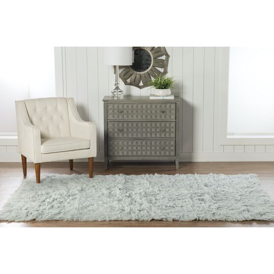 Flokati Light Grey Rug, , alternate image number null