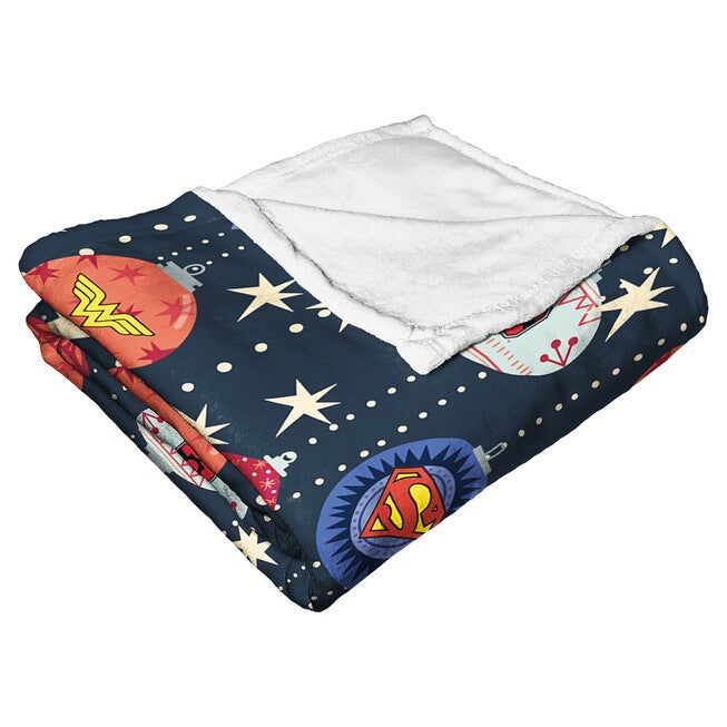 Wb Dc Justice League Hero Ornaments Silk Touch Throw, , alternate image number null