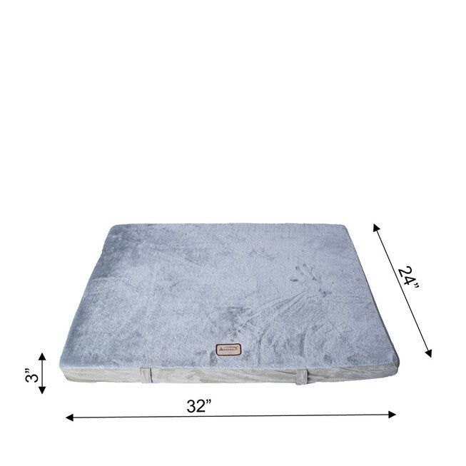 Memory Foam Orthopedic Dog Bed Mat, Sage Green/Grey, Medium, , alternate image number null