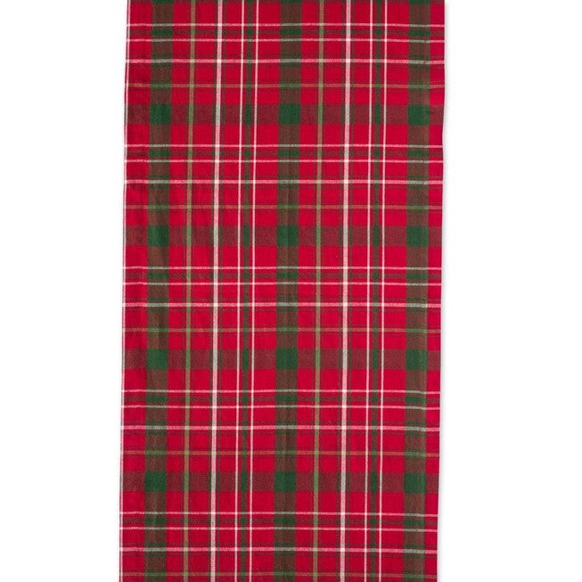 Tartan Holly Plaid Table Runner 14x72, , alternate image number null