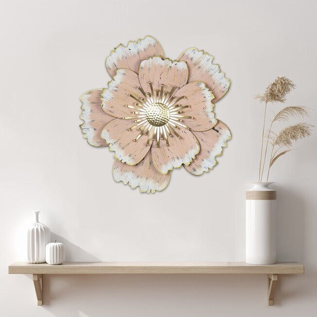 Layered Pink Metal Flower Wall Decor, , alternate image number 6