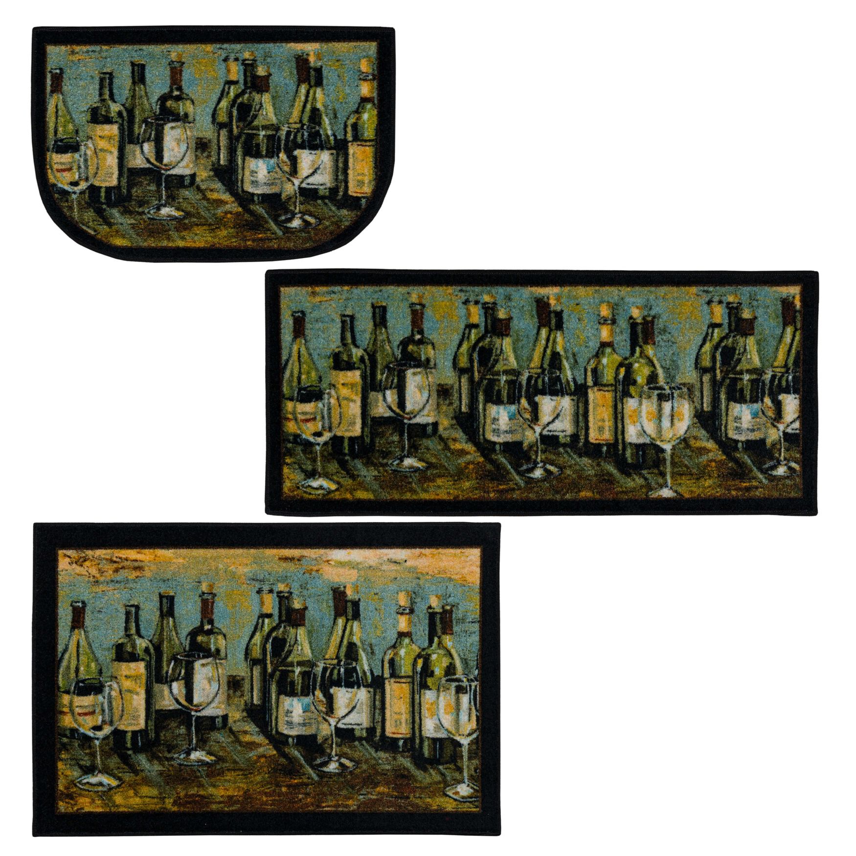 Wine Pairs Multi Kitchen Rug, , alternate image number 7