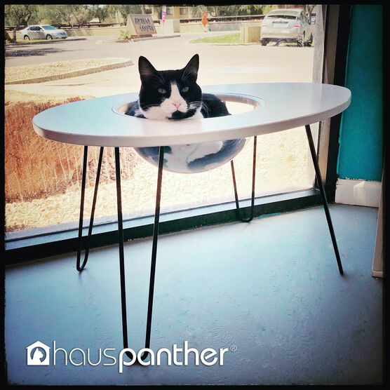 Hauspanther NestEgg - Raised Cat Bed & Side Table, , alternate image number null