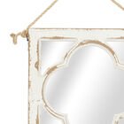 Set Of 4 White Wood Vintage Decor Wall Mirror, , alternate image number null
