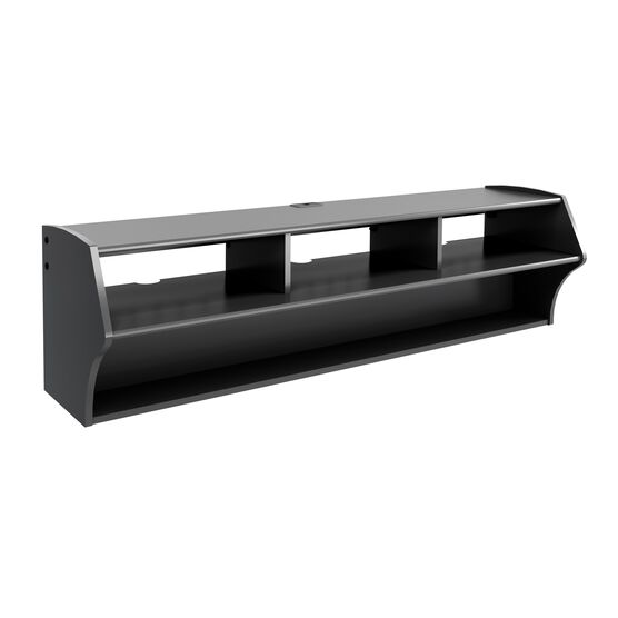 Altus Plus 58" Floating TV Stand, Black, , on-hover image number null
