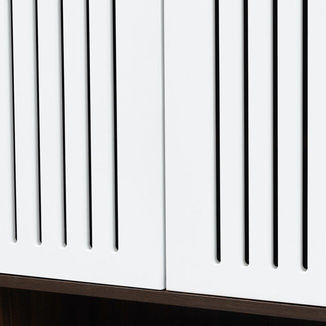 Meike Wood 2-Door Shoe Cabinet Furniture, , alternate image number null