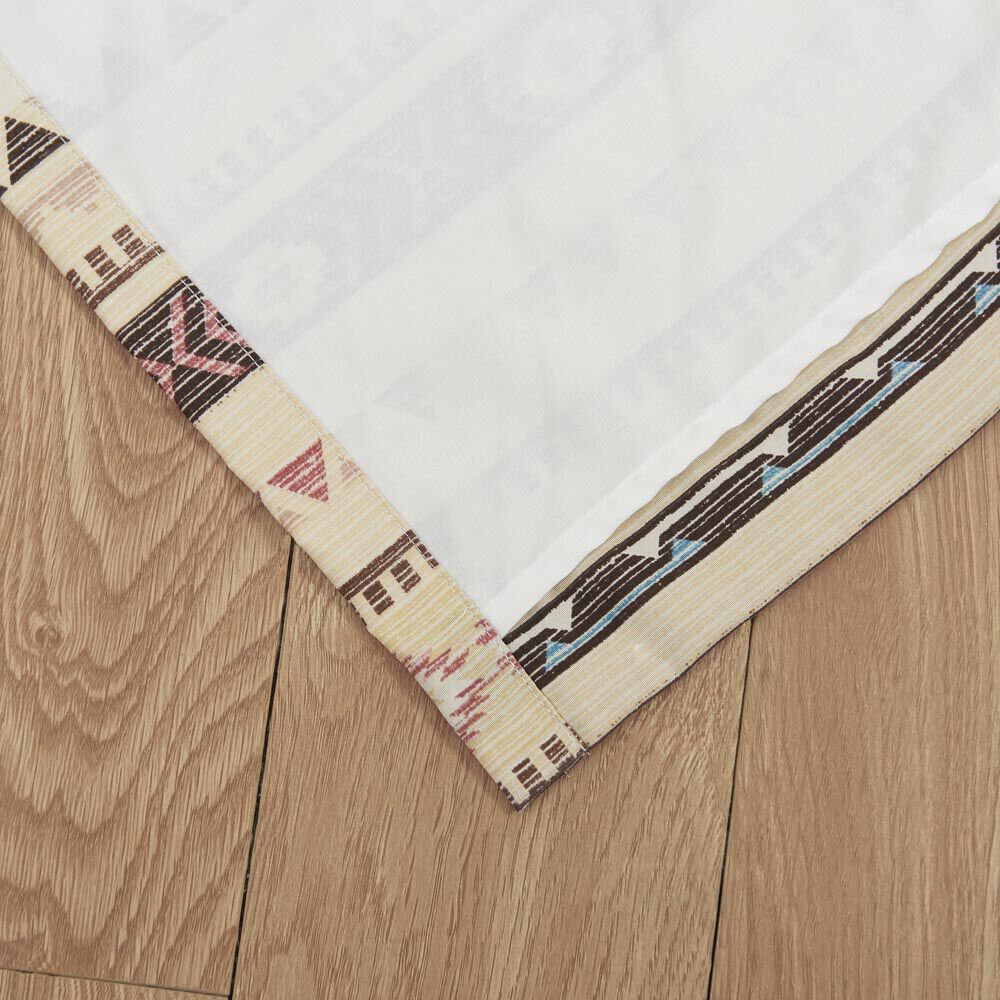 Phoenix Window Valance Curtains, Tan, TAN, on-hover image number 1